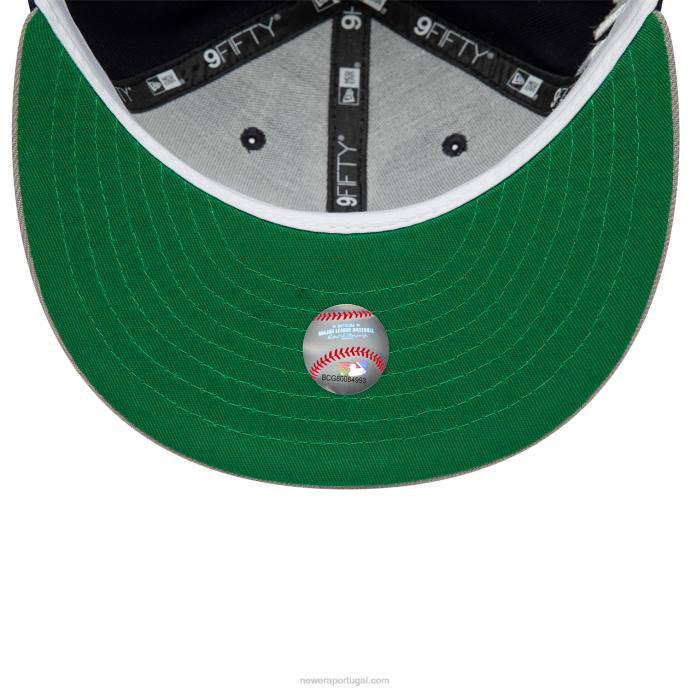 FFTN1984 New Era boné snapback new york yankees fonte lateral marinho 9fifty