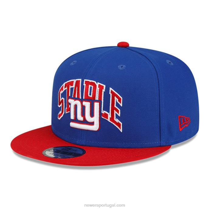 FFTN1986 New Era New York Giants x boné snapback 9fifty azul básico