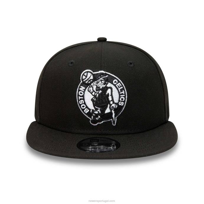 FFTN1993 New Era boton celtics preto 9fifty snapback