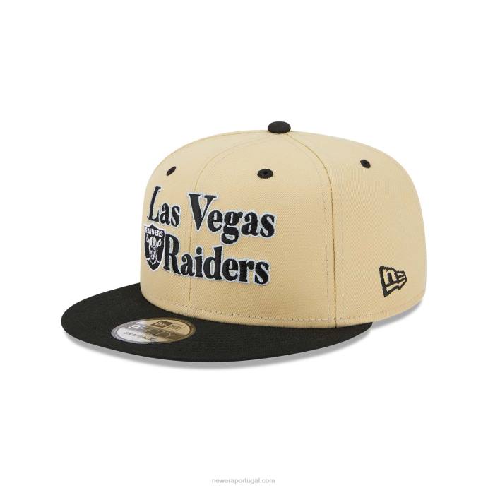 FFTN1995 New Era boné las vegas raiders nfl retro cream 9fifty snapback