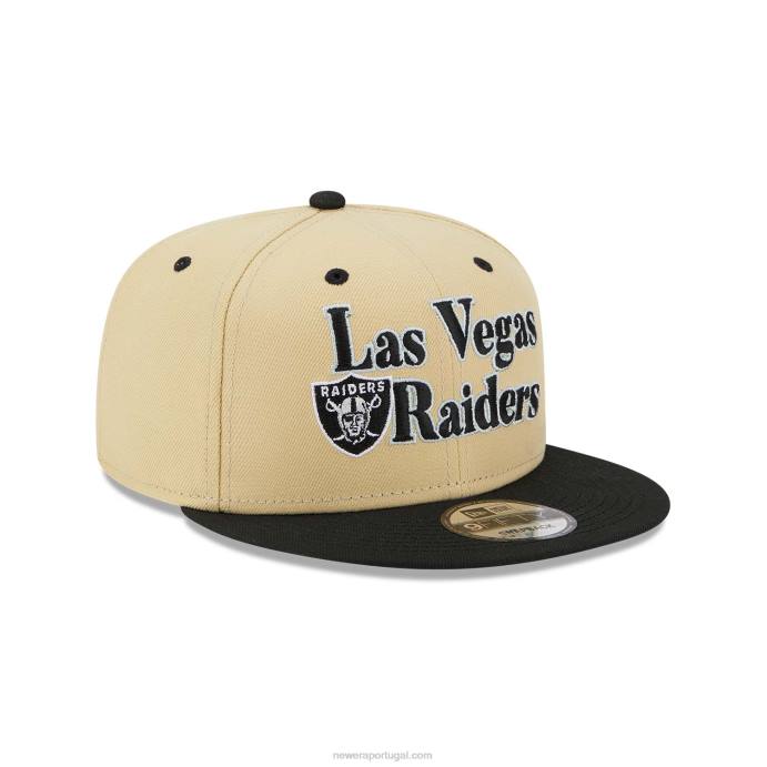 FFTN1995 New Era boné las vegas raiders nfl retro cream 9fifty snapback