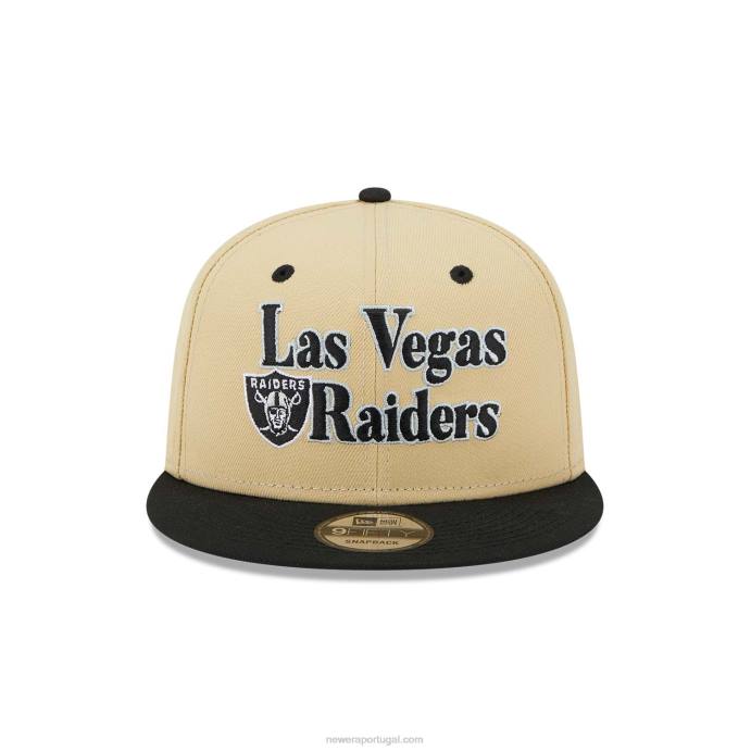 FFTN1995 New Era boné las vegas raiders nfl retro cream 9fifty snapback