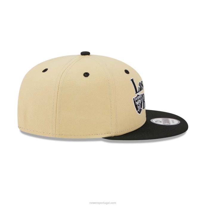 FFTN1995 New Era boné las vegas raiders nfl retro cream 9fifty snapback