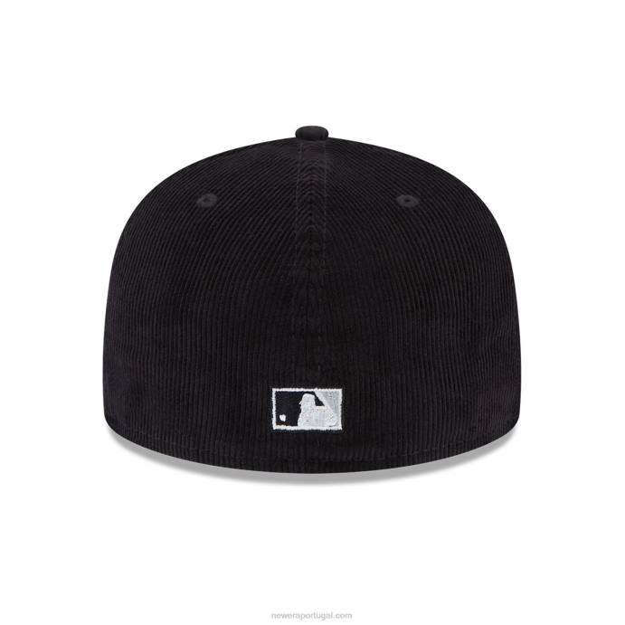 FFTN199 New Era chicago white sox vintage cord black 59fifty boné justo