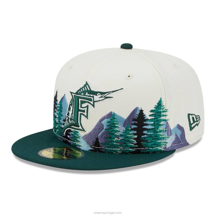 FFTN19 New Era florida marlins ao ar livre branco 59fifty equipado