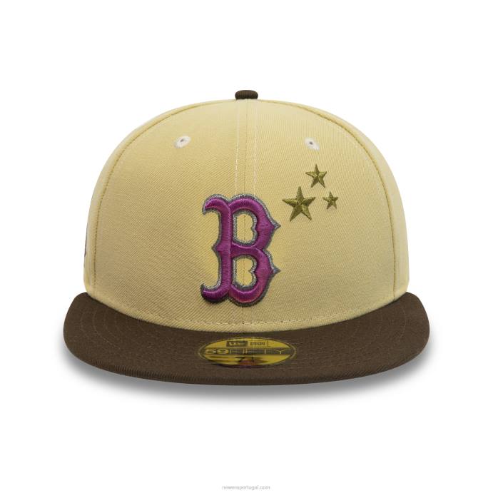 FFTN1 New Era boton red sox 2004 world series marrom 59fifty boné justo