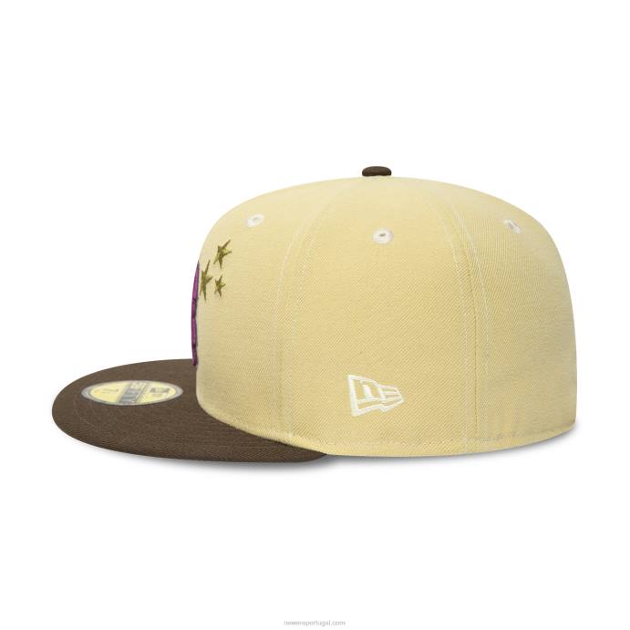 FFTN1 New Era boton red sox 2004 world series marrom 59fifty boné justo