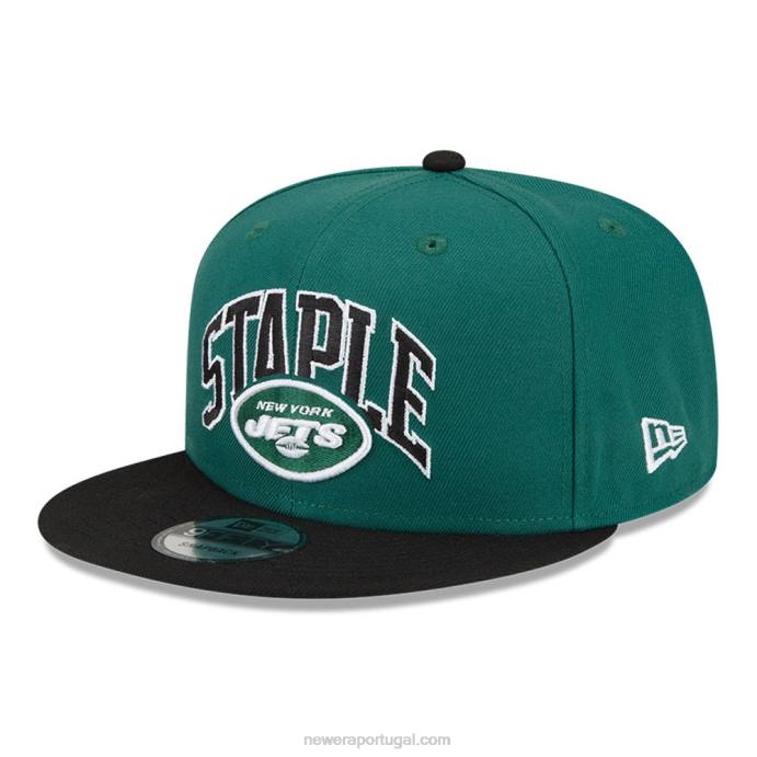 FFTN2000 New Era new york jets x boné verde 9fifty snapback