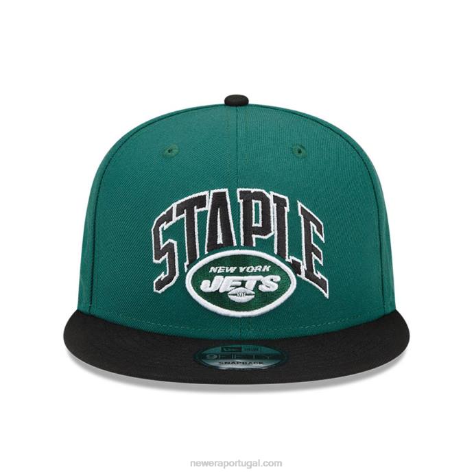 FFTN2000 New Era new york jets x boné verde 9fifty snapback