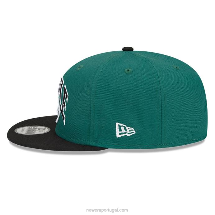 FFTN2000 New Era new york jets x boné verde 9fifty snapback
