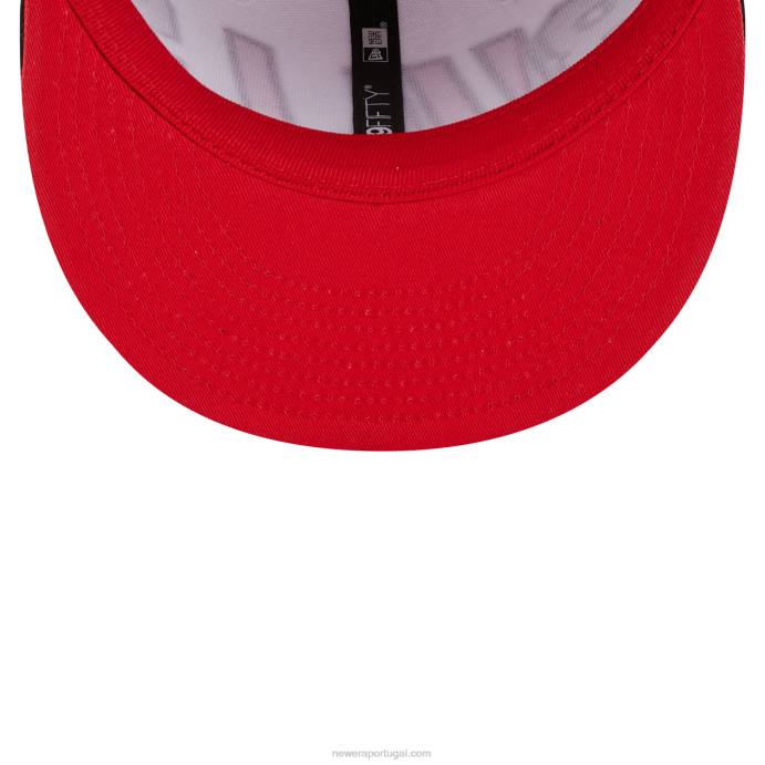 FFTN2008 New Era boné chicago bulls nba back half black 9fifty snapback