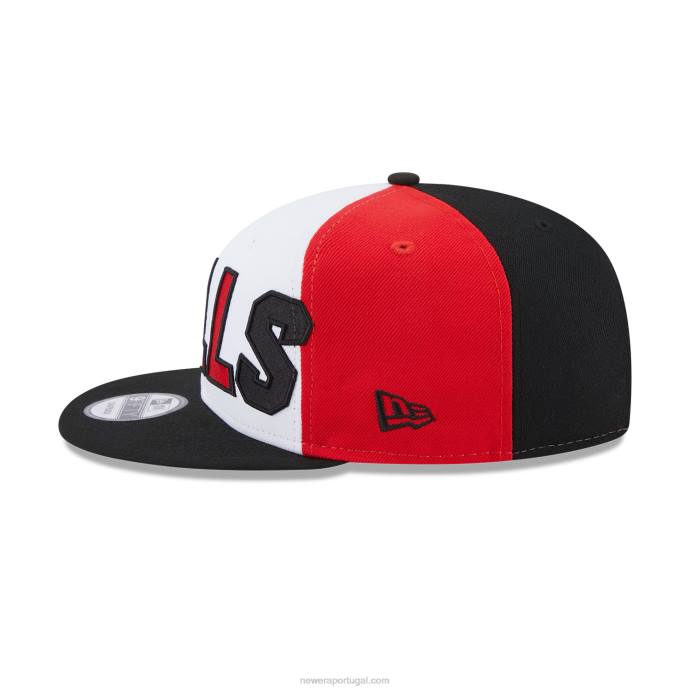 FFTN2008 New Era boné chicago bulls nba back half black 9fifty snapback