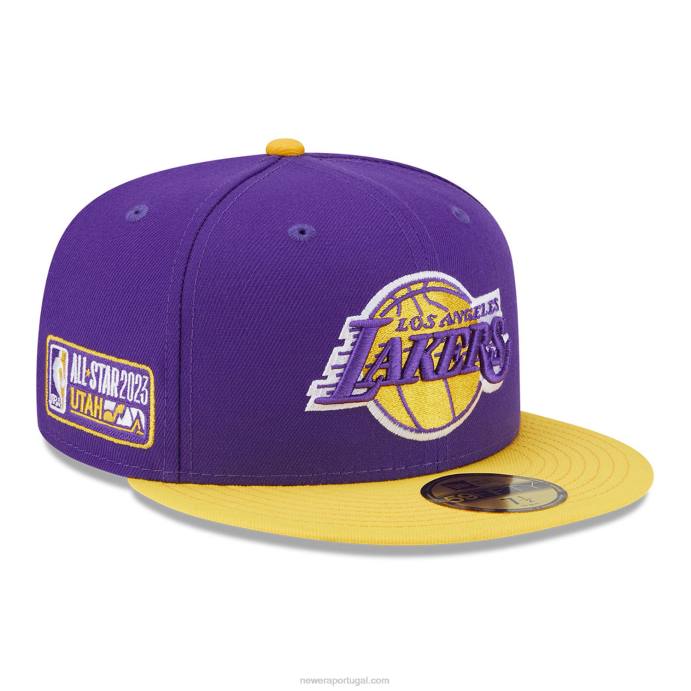 FFTN200 New Era la lakers nba all star game boné roxo 59fifty ajustado