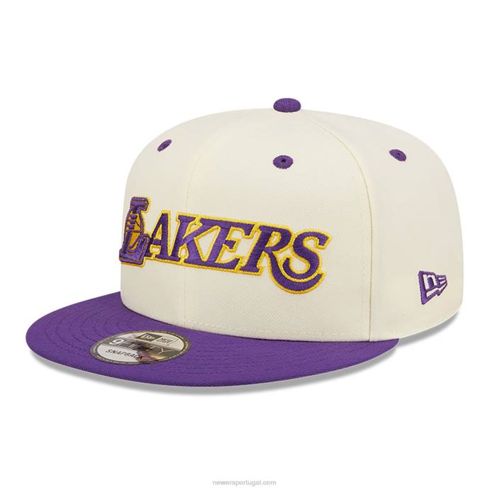 FFTN2010 New Era boné la lakers logo blend branco 9fifty snapback