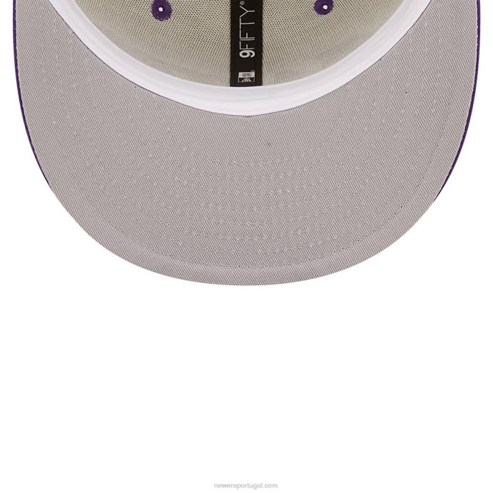 FFTN2010 New Era boné la lakers logo blend branco 9fifty snapback