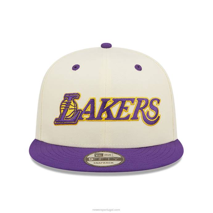 FFTN2010 New Era boné la lakers logo blend branco 9fifty snapback