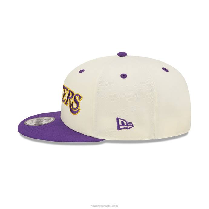 FFTN2010 New Era boné la lakers logo blend branco 9fifty snapback