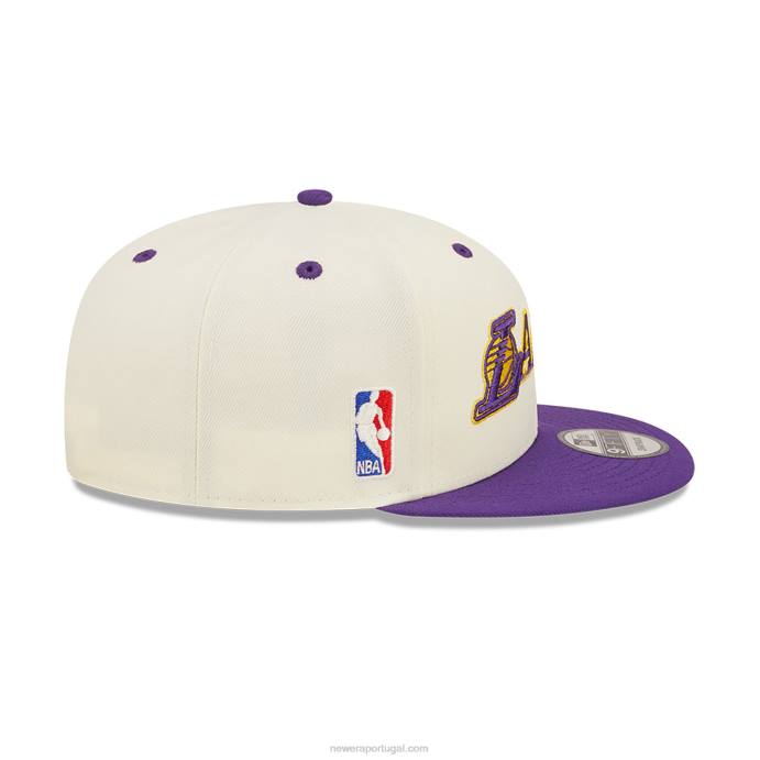 FFTN2010 New Era boné la lakers logo blend branco 9fifty snapback