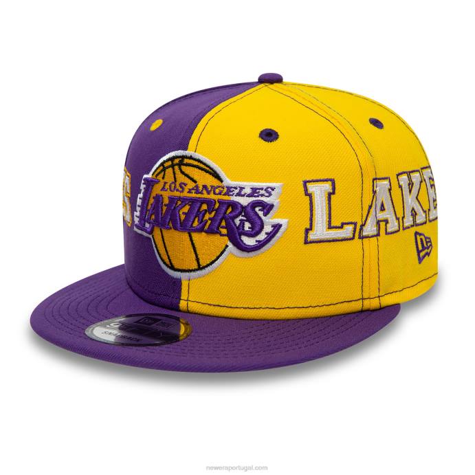 FFTN2011 New Era boné snapback 9fifty roxo la lakers teamsplit