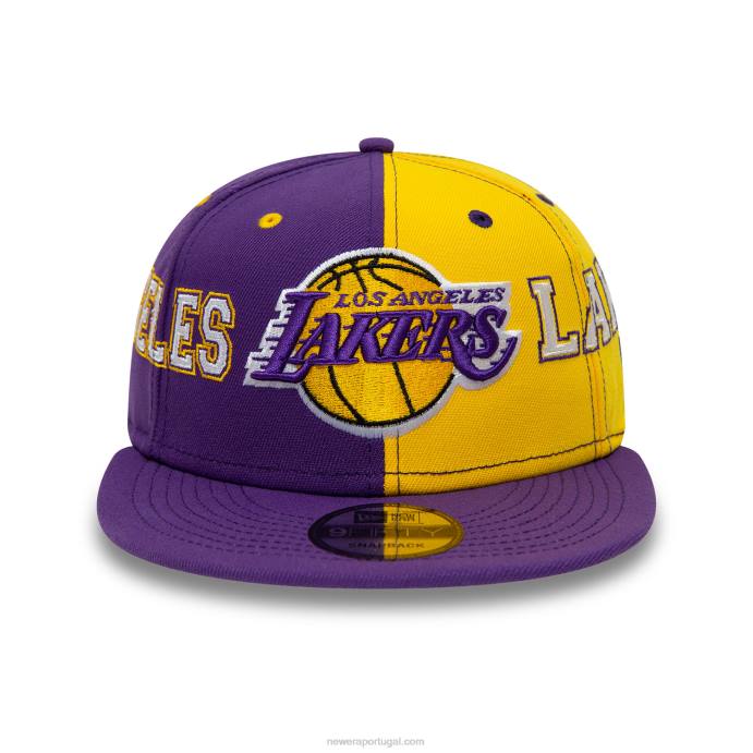 FFTN2011 New Era boné snapback 9fifty roxo la lakers teamsplit