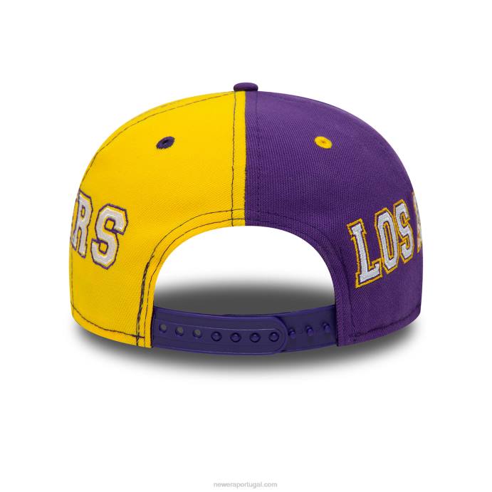 FFTN2011 New Era boné snapback 9fifty roxo la lakers teamsplit