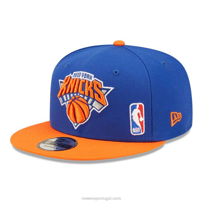 FFTN2013 New Era New York Knicks NBA Black Letter Arch Blue Boné Snapback 9Fifty
