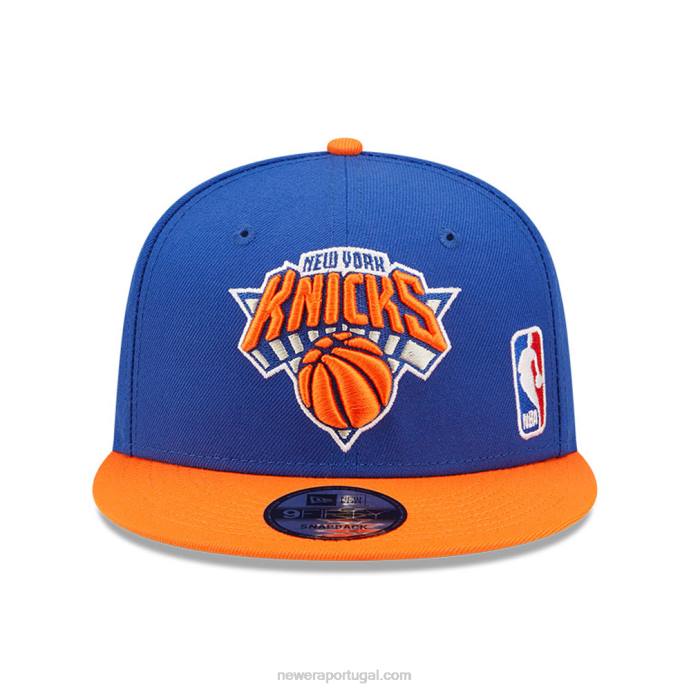 FFTN2013 New Era New York Knicks NBA Black Letter Arch Blue Boné Snapback 9Fifty