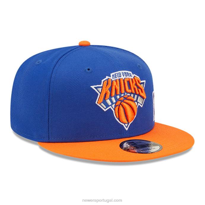 FFTN2013 New Era New York Knicks NBA Black Letter Arch Blue Boné Snapback 9Fifty