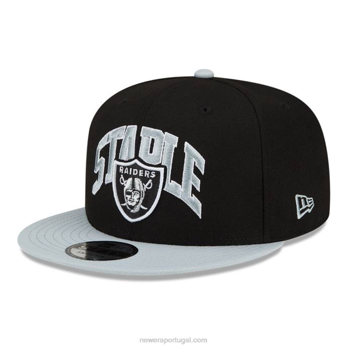 FFTN2014 New Era boné snapback 9fifty preto las vegas raiders x grampo