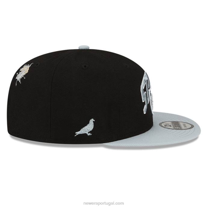 FFTN2014 New Era boné snapback 9fifty preto las vegas raiders x grampo