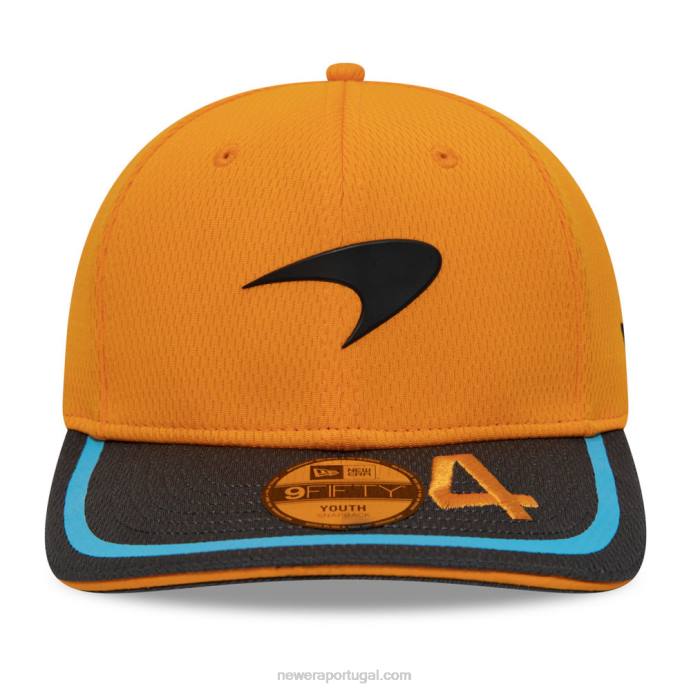 FFTN2019 New Era boné laranja 9fifty snapback mclaren lando norris kids