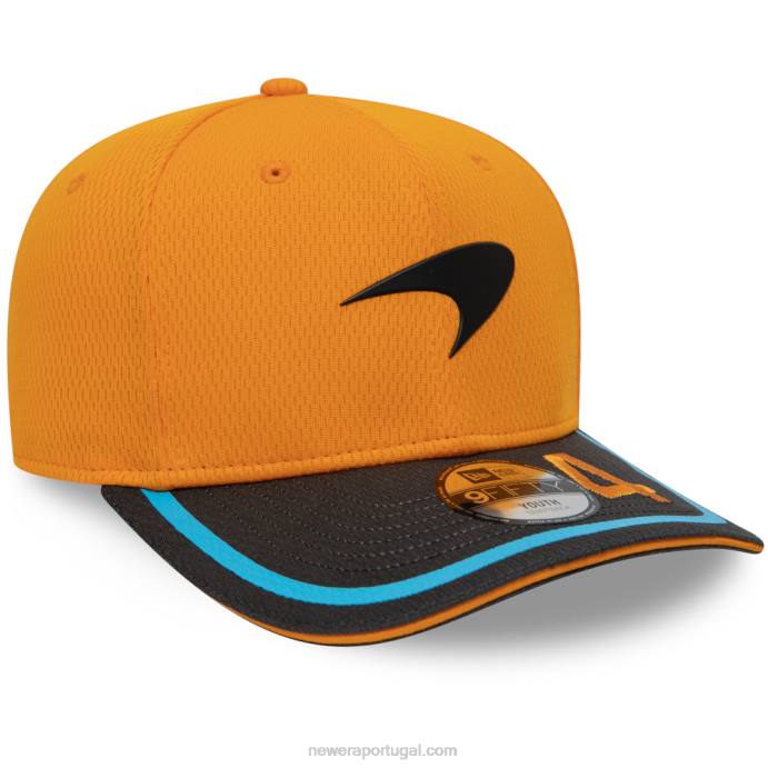 FFTN2019 New Era boné laranja 9fifty snapback mclaren lando norris kids