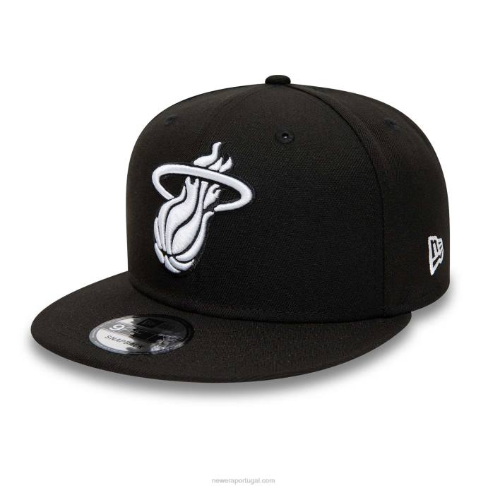 FFTN2021 New Era boné snapback miami heat 9fifty preto