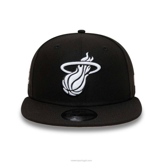 FFTN2021 New Era boné snapback miami heat 9fifty preto