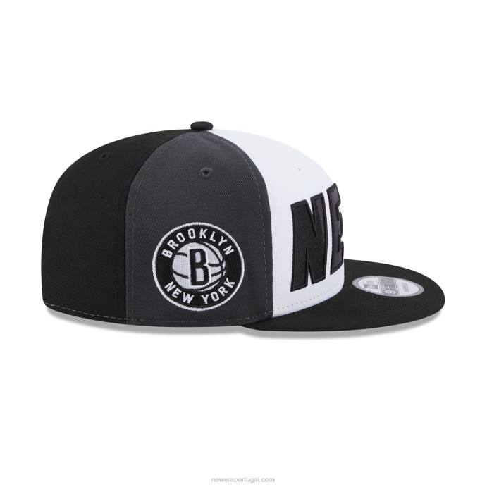 FFTN2022 New Era boné brooklyn nets nba back half black 9fifty snapback