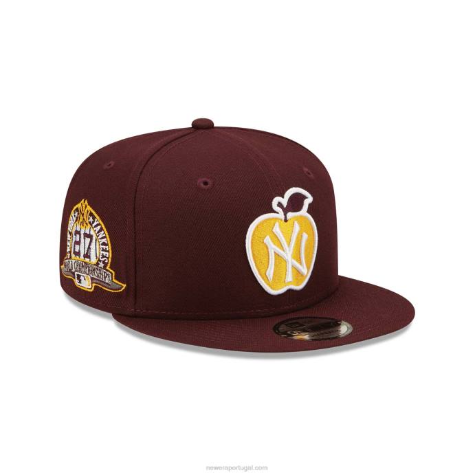 FFTN2023 New Era Boné New York Yankees Apple Dark Purple 9fifty Snapback