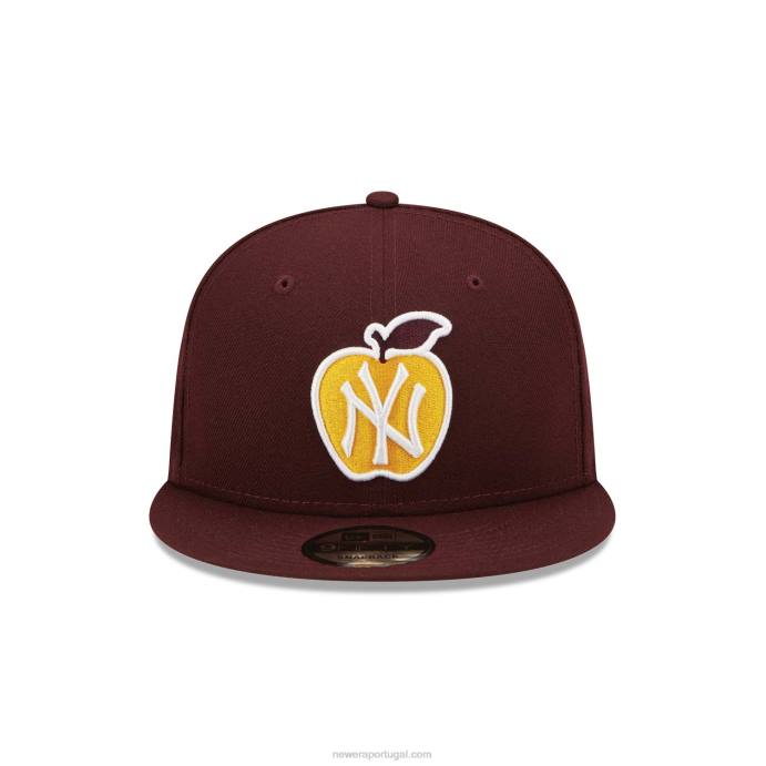 FFTN2023 New Era Boné New York Yankees Apple Dark Purple 9fifty Snapback