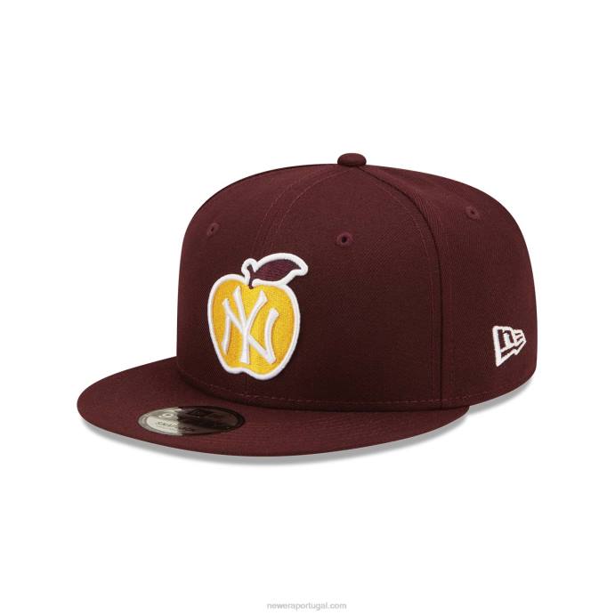 FFTN2023 New Era Boné New York Yankees Apple Dark Purple 9fifty Snapback