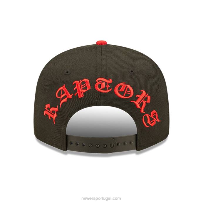 FFTN2027 New Era boné toronto raptors nba black letter arch black 9fifty snapback