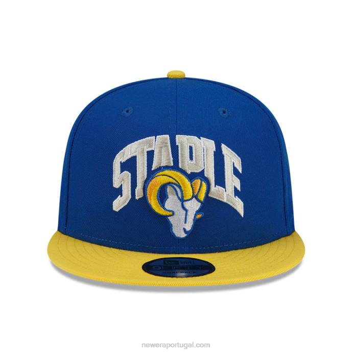 FFTN2028 New Era boné snapback 9fifty azul la rams x grampo