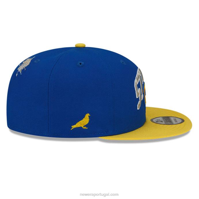 FFTN2028 New Era boné snapback 9fifty azul la rams x grampo