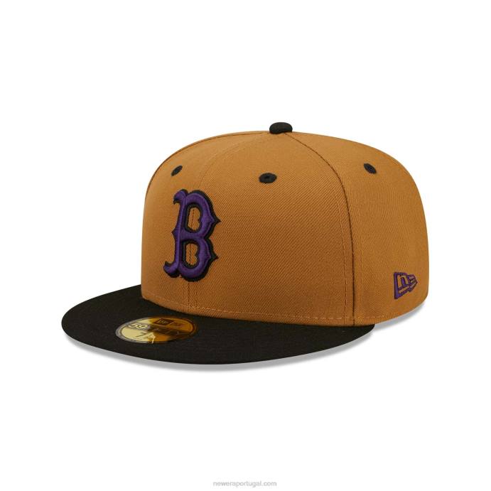 FFTN202 New Era boston red sox boné roxo de trigo 59fifty