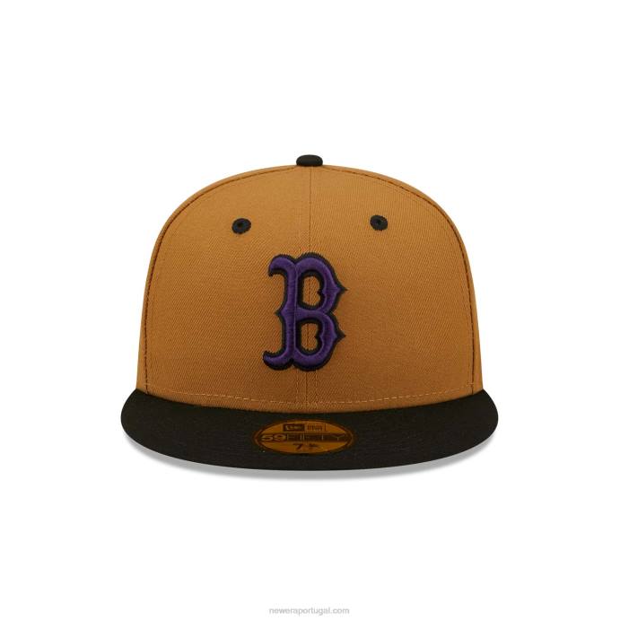 FFTN202 New Era boston red sox boné roxo de trigo 59fifty