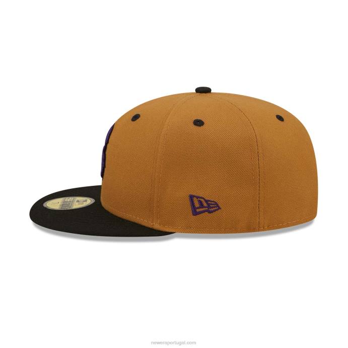 FFTN202 New Era boston red sox boné roxo de trigo 59fifty