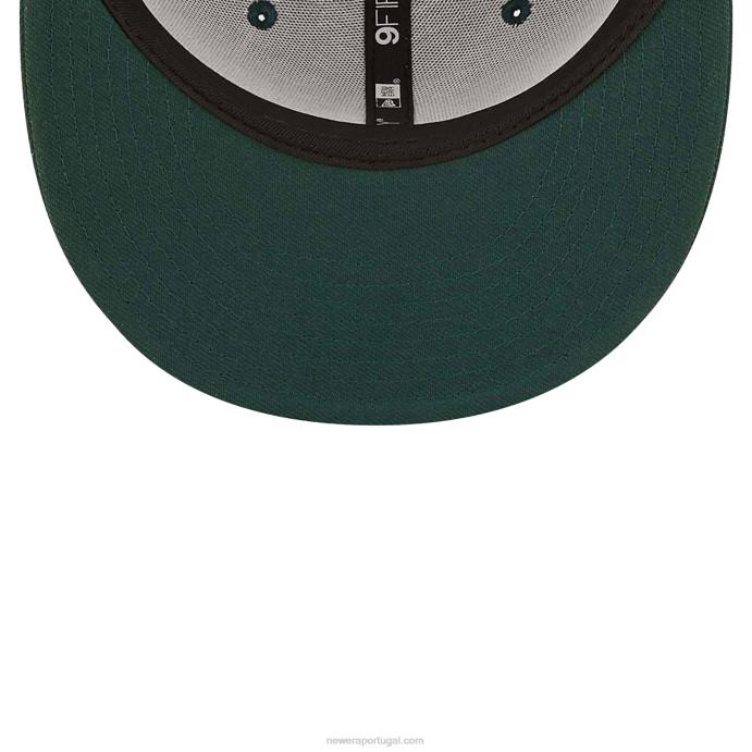 FFTN2030 New Era boné snapback 9fifty verde escuro la dodgers repreve