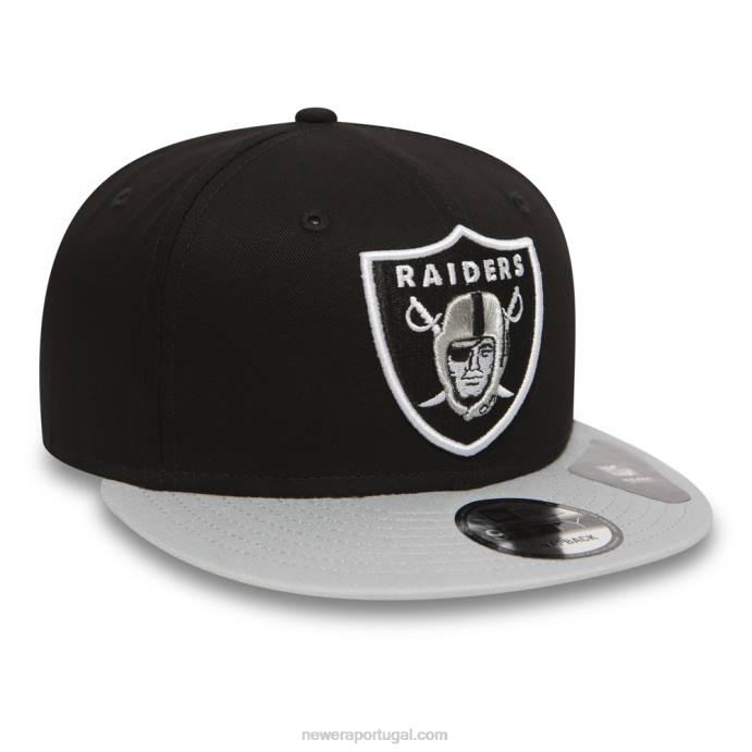 FFTN2031 New Era boné las vegas raiders algodão cinza 9fifty