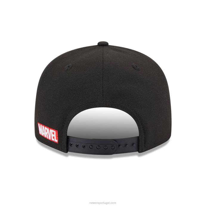 FFTN2032 New Era boné snapback 9fifty preto do homem aranha