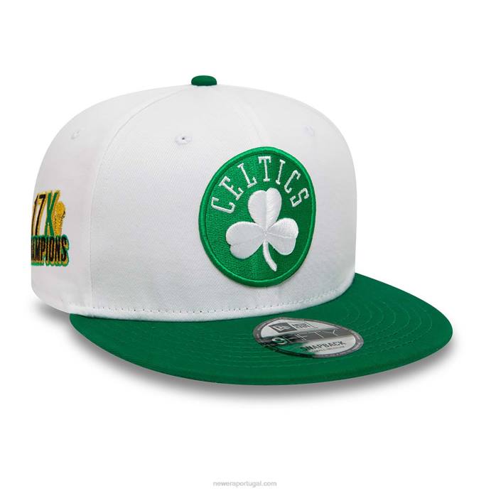 FFTN2034 New Era boston celtics crown patches boné branco 9fifty snapback