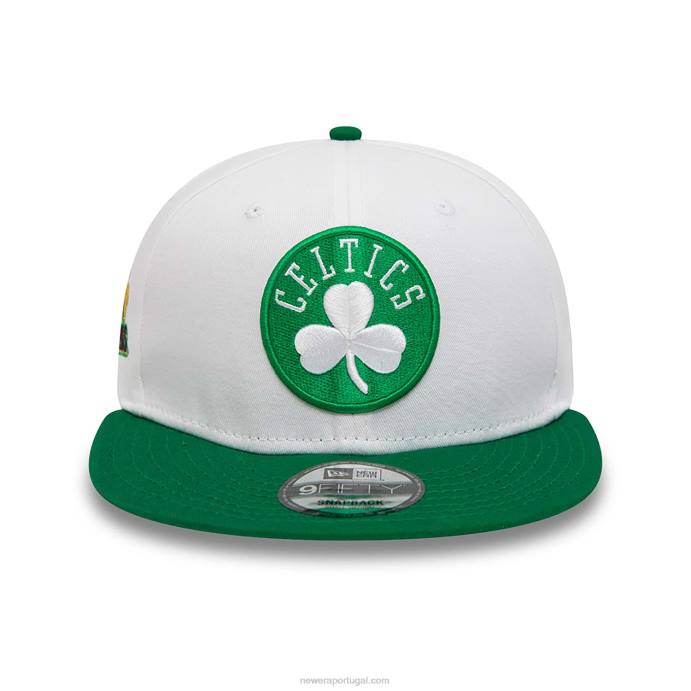 FFTN2034 New Era boston celtics crown patches boné branco 9fifty snapback