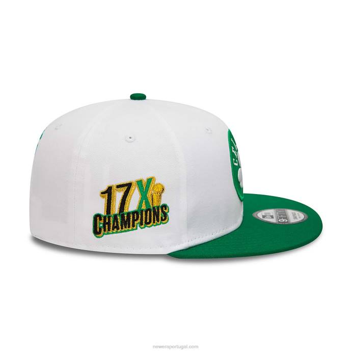 FFTN2034 New Era boston celtics crown patches boné branco 9fifty snapback